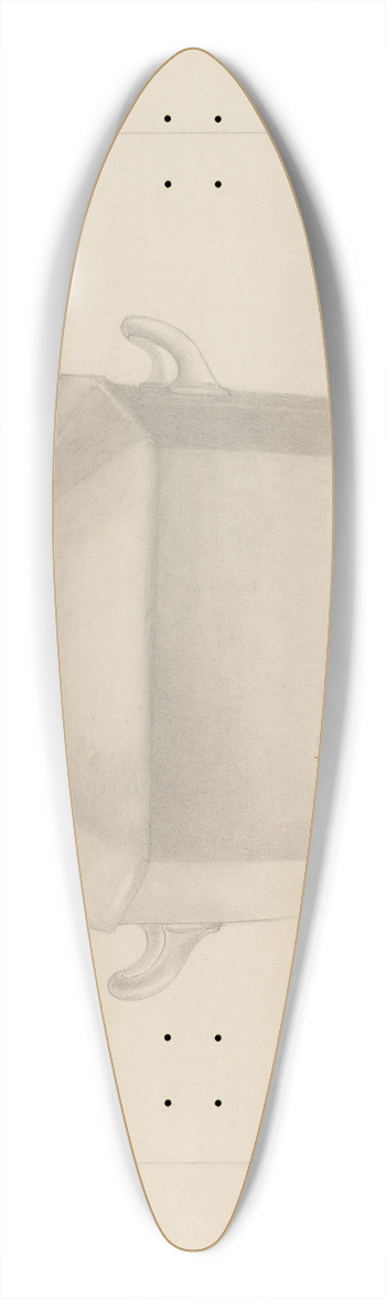 Ludmilla Calderon - Sugar Bowl 39.3 inch art pintail longboard deck