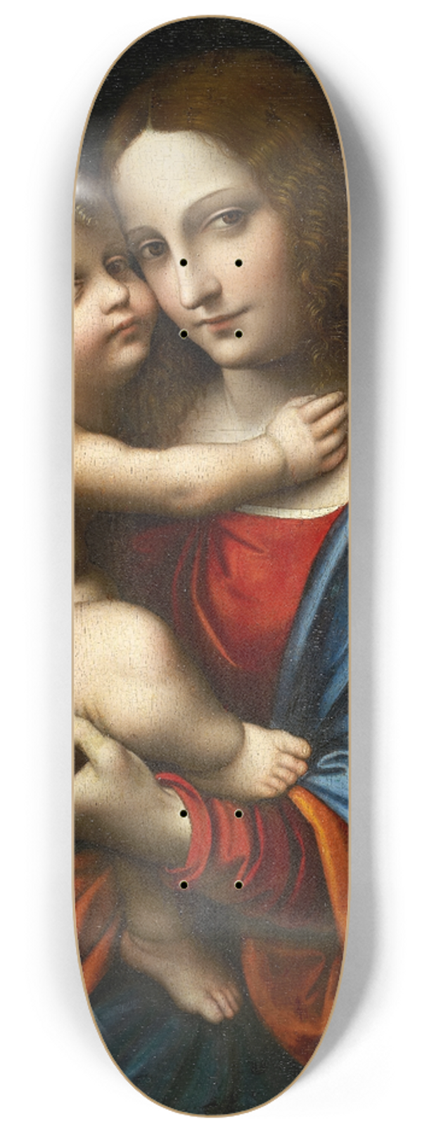 Giampietrino (Giovanni Pietro Rizzoli) - The Virgin With Child 8.25 inch art skate deck