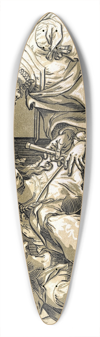 Ludolph Bsinck - The Bawd 39.3 inch art pintail longboard deck