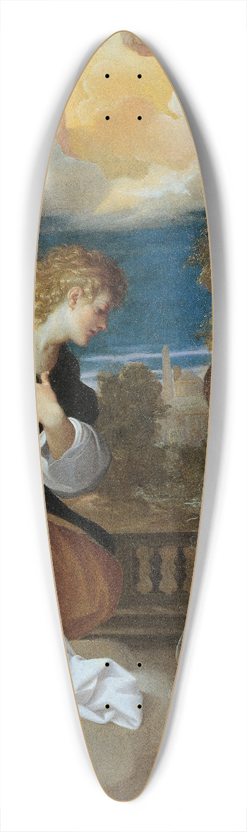 Ludovico Carracci - Annunciation 39.3 inch art pintail longboard deck