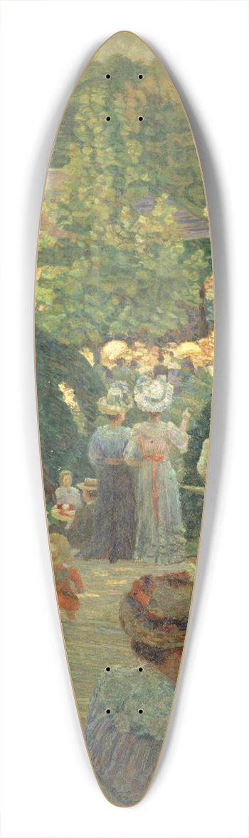 Ludovic Valle - Le Parc Montsouris 39.3 inch art pintail longboard deck