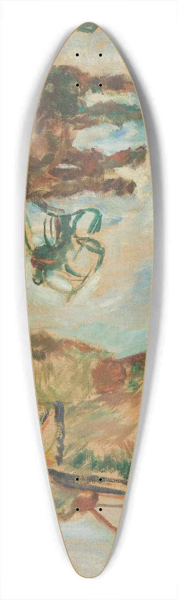 Ludvig Karsten - Godseier Knut C. Langgaard 39.3 inch art pintail longboard deck
