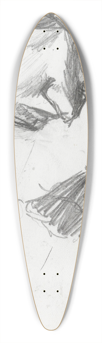 Ludvig Karsten - Mannshode 39.3 inch art pintail longboard deck