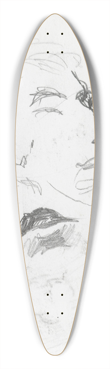 Ludvig Karsten - Mannshode 39.3 inch art pintail longboard deck