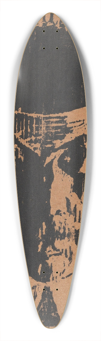 Ludvig Karsten - Selvportrett 39.3 inch art pintail longboard deck