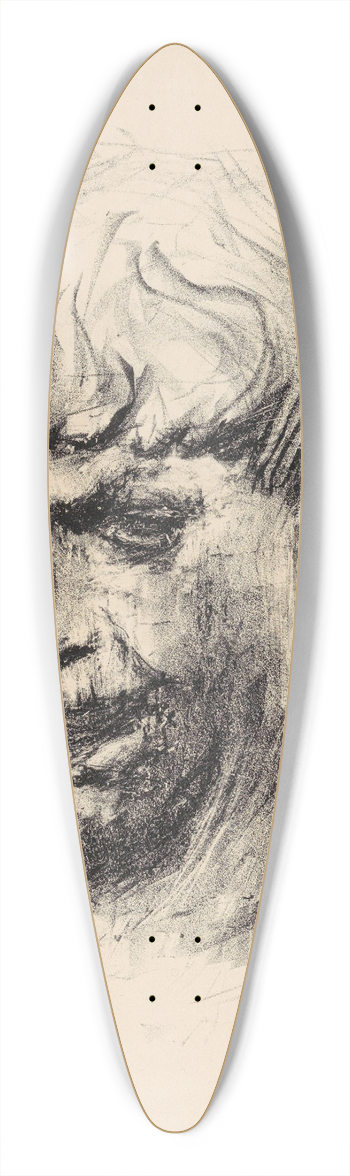 Ludvig Karsten - Selvportrett. Etter byste av Kai Nielsen 39.3 inch art pintail longboard deck