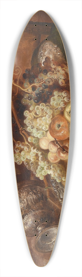 Ludwig Adam Kunz - Frchtestillleben mit Papagei 39.3 inch art pintail longboard deck