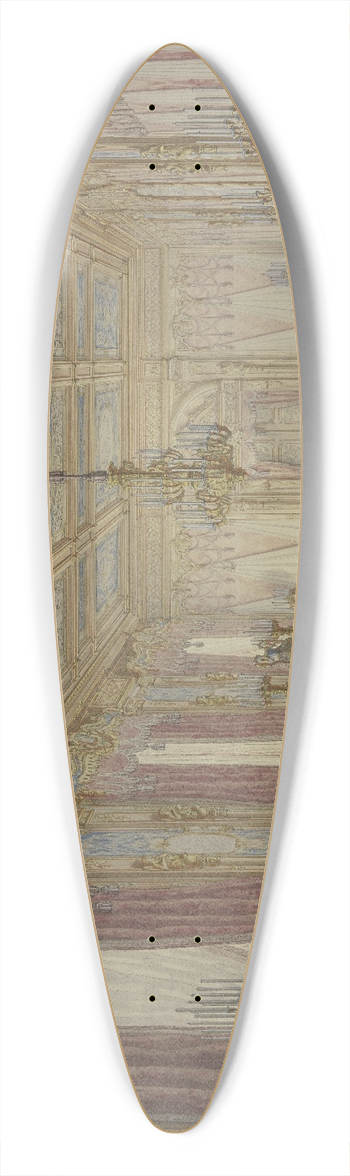 Ludwig Daniel Philipp Schmidt - Modern hall 39.3 inch art pintail longboard deck