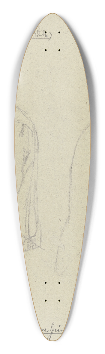 Ludwig Emil Grimm - Schtz and Kestner 39.3 inch art pintail longboard deck