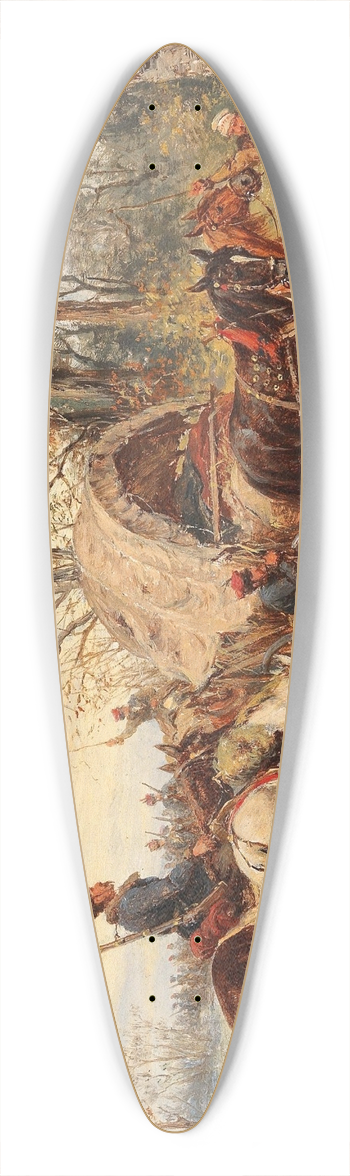 Ludwig Gedlek - Eine Truppenverlegung 39.3 inch art pintail longboard deck