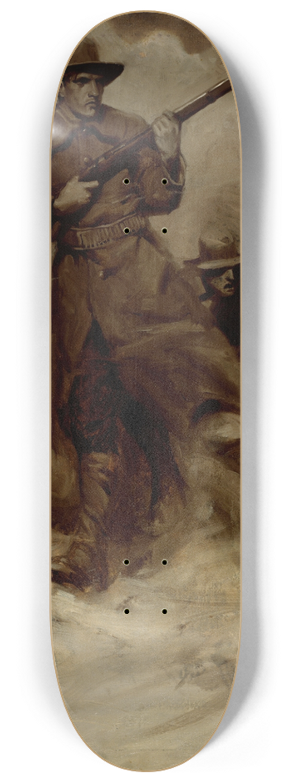 Gilbert Gaul - Spanish-American War Soldiers in Action 8.25 inch art skate deck