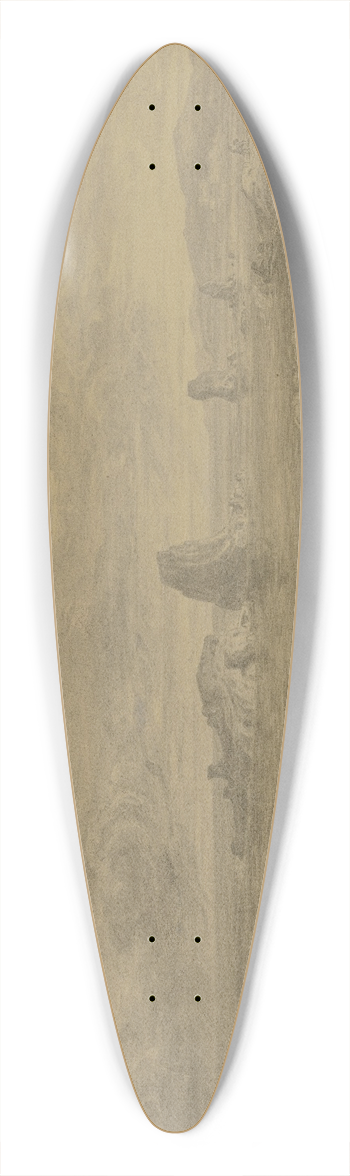 Ludwig Metz - Die Zyklopenfelsen bei Sciacca 39.3 inch art pintail longboard deck