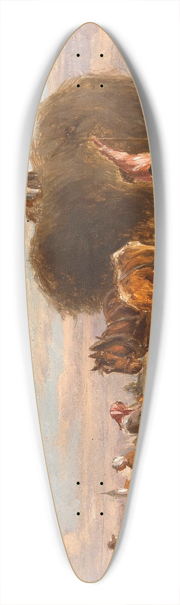 Ludwig Mller-Cornelius - Haymaking 39.3 inch art pintail longboard deck