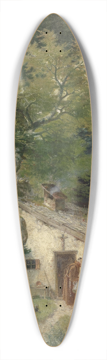 Ludwig Sckell - Der Einsiedler 39.3 inch art pintail longboard deck