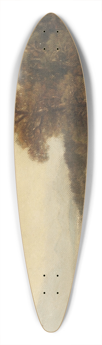 Ludwig Sckell - Oberbayrische Seelandschaft 39.3 inch art pintail longboard deck