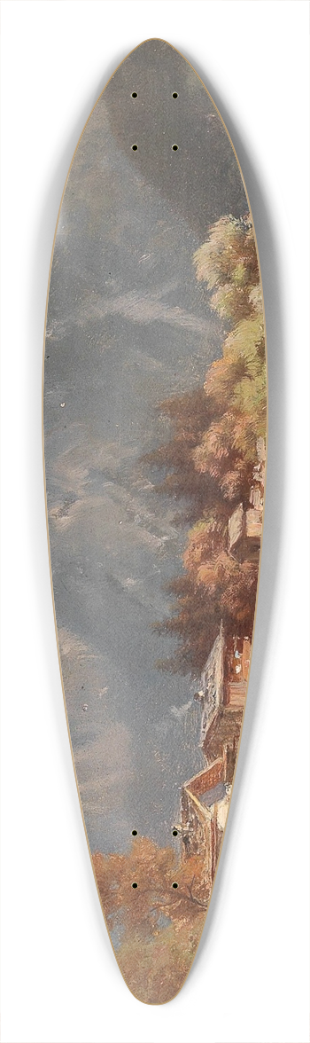 Ludwig Sckell - Summer on Schliersee 39.3 inch art pintail longboard deck