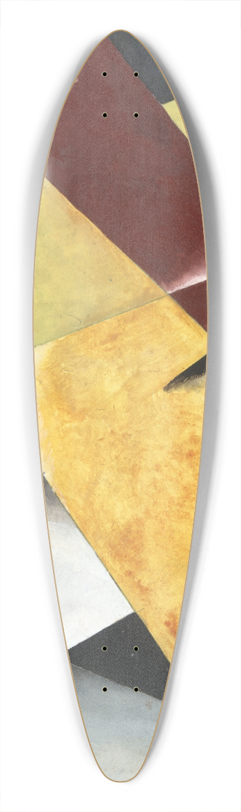Lyubov Popova - PainterlyArchitectonic 39.3 inch art pintail longboard deck