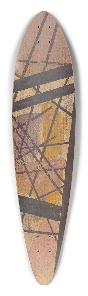 Lyubov Popova - Raum-Kraft Komposition 39.3 inch art pintail longboard deck