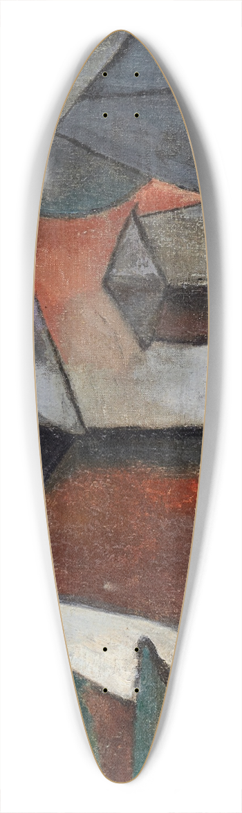 Lyubov Popova - Untitled 39.3 inch art pintail longboard deck