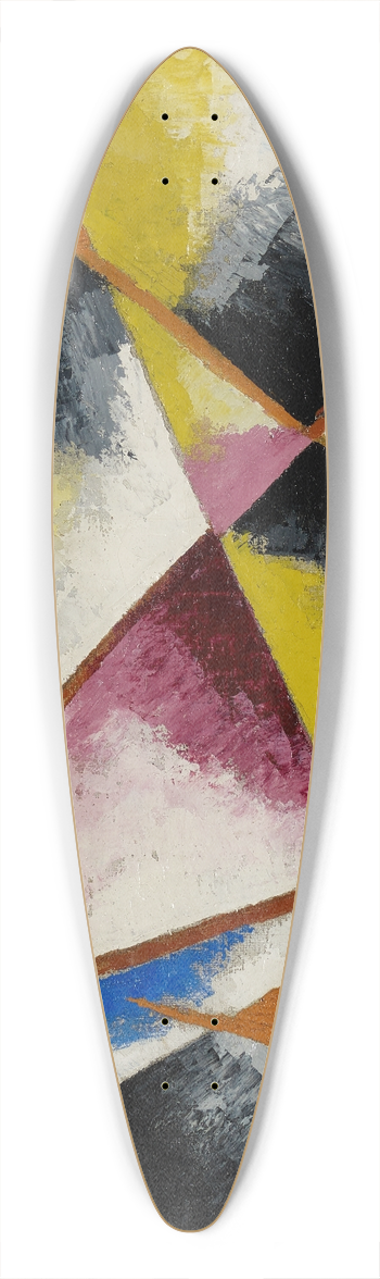 Lyubov Popova - Untitled Compositions 39.3 inch art pintail longboard deck