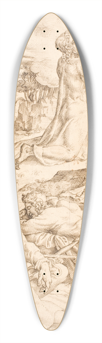 Maarten Van Heemskerck - Kristus p Oliebjerget 39.3 inch art pintail longboard deck