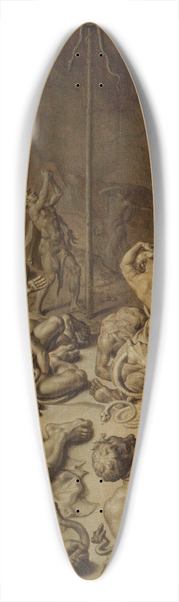 Maarten Van Heemskerck - The Brazen Serpent 39.3 inch art pintail longboard deck