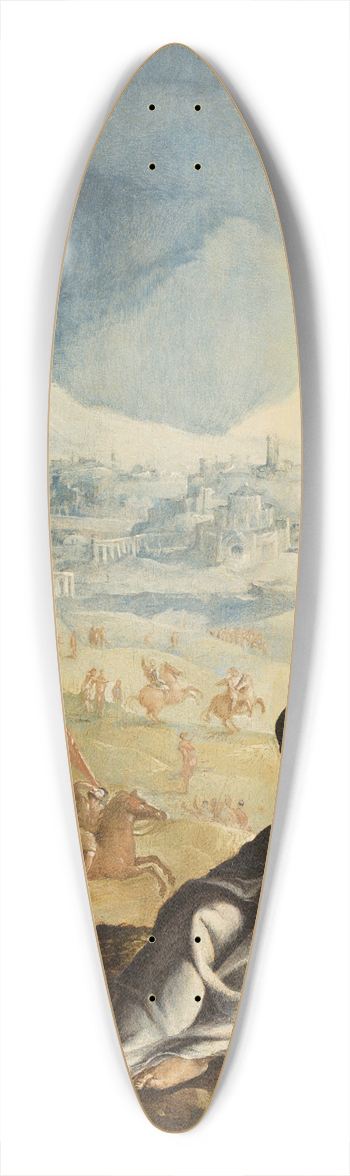 Maarten Van Heemskerck - The Crucifixion 39.3 inch art pintail longboard deck