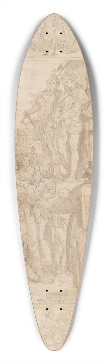 Maerten De Vos - Ecce Homo 39.3 inch art pintail longboard deck