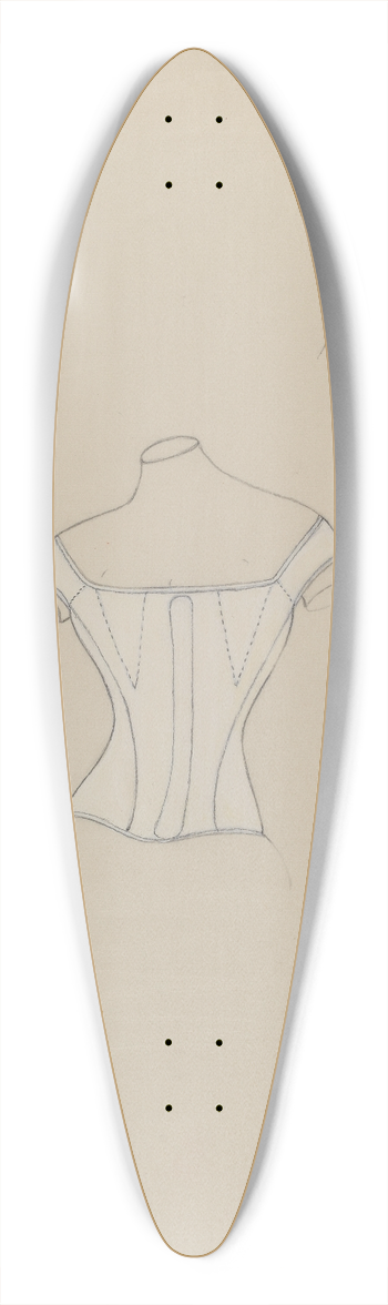 Mae Szilvasy - Corset 39.3 inch art pintail longboard deck