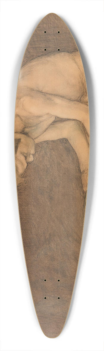 Magnus Enckell - Boy with Skull 39.3 inch art pintail longboard deck