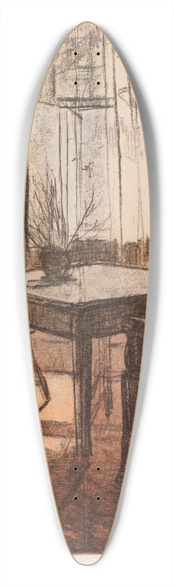 Magnus Enckell - Interior 39.3 inch art pintail longboard deck