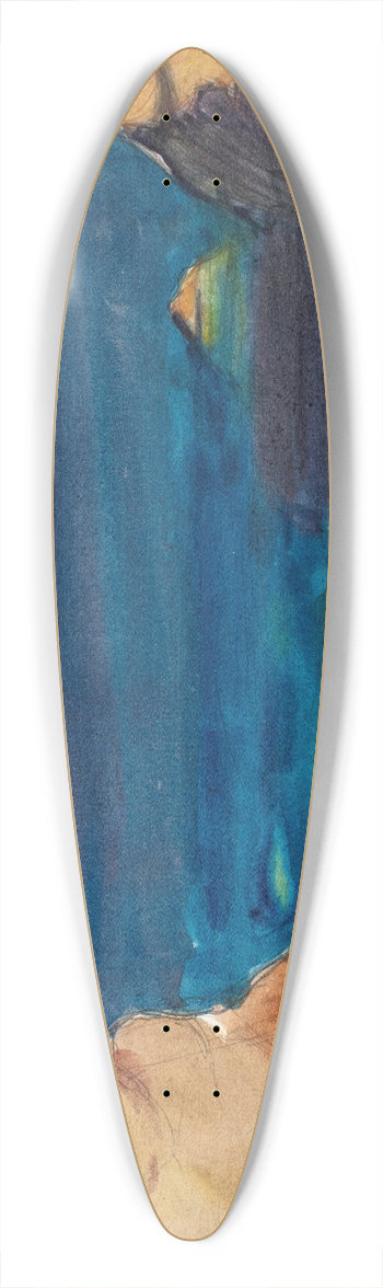 Magnus Enckell - Rantamaisema, luonnos 39.3 inch art pintail longboard deck