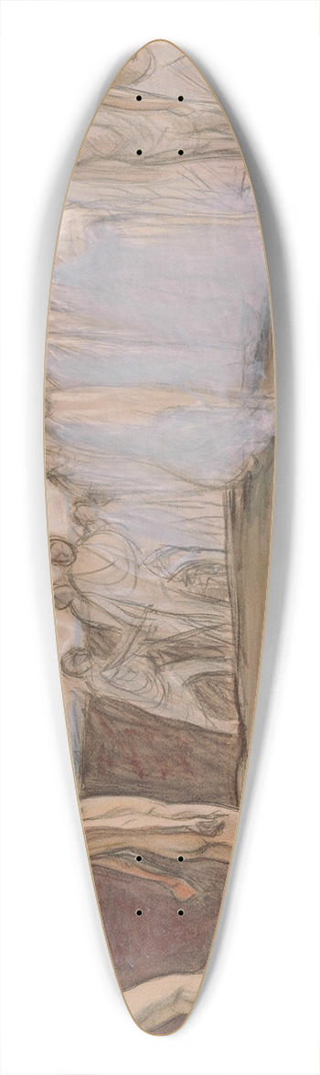 Magnus Enckell - Resurrection 39.3 inch art pintail longboard deck
