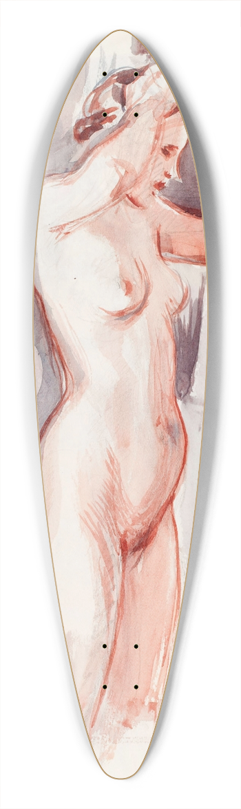 Magnus Enckell - Seisova alaston malli, luonnos 39.3 inch art pintail longboard deck