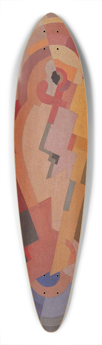 Mainie Jellett - Abstract Composition 39.3 inch art pintail longboard deck