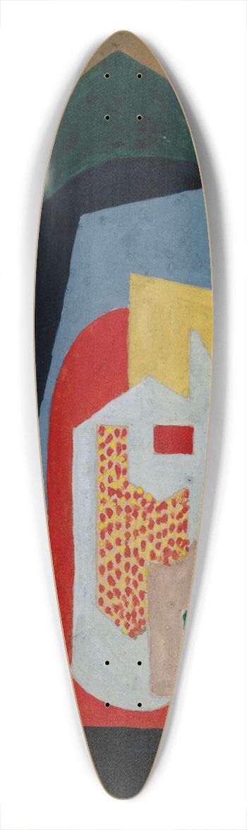 Mainie Jellett - Abstract 39.3 inch art pintail longboard deck