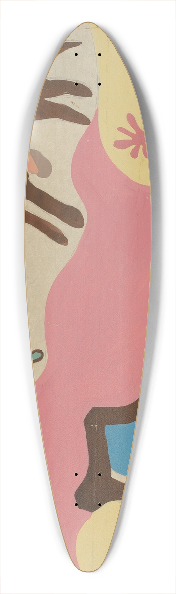 Majel G. Claflin - Colcha 39.3 inch art pintail longboard deck