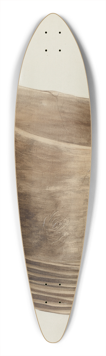Majel G. Claflin - Holy Water Font 39.3 inch art pintail longboard deck