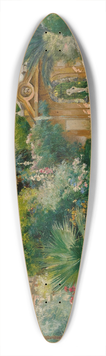 Manuel Garca y Rodrguez - Dappled Sunlight In A Garden 39.3 inch art pintail longboard deck