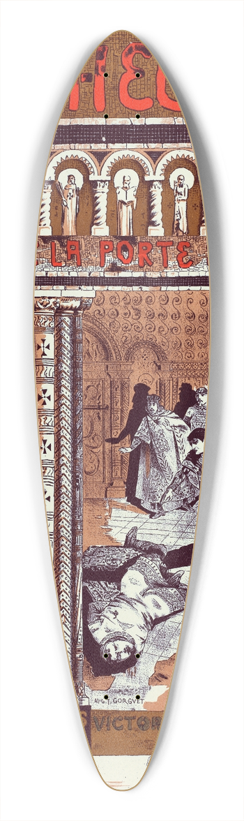 Manuel Orazi - Thodora 39.3 inch art pintail longboard deck