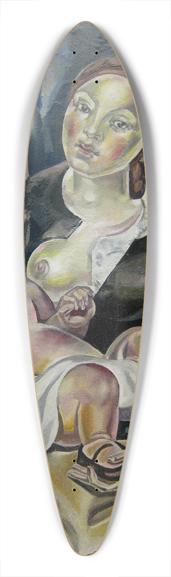 Mara Blanchard - Maternit 39.3 inch art pintail longboard deck