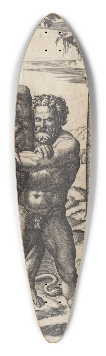 Marcantonio Raimondi - Hercules and Antaeus 39.3 inch art pintail longboard deck