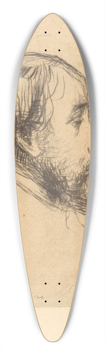 Marcellin-Gilbert Desboutin - Degas 39.3 inch art pintail longboard deck