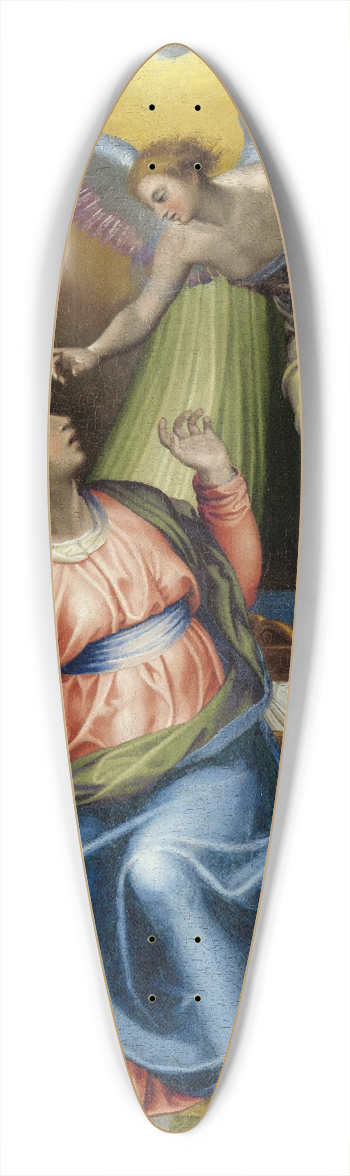 Marcello Venusti - Annunciation to the Virgin 39.3 inch art pintail longboard deck