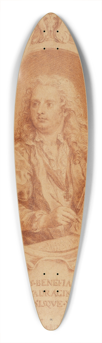 Marco Benefial - Self-Portrait 39.3 inch art pintail longboard deck