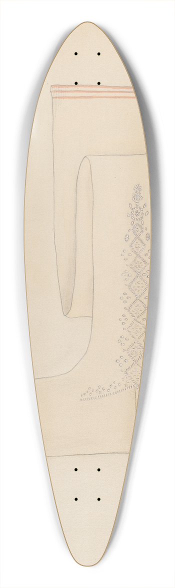 Margaret Concha - Stockings 39.3 inch art pintail longboard deck
