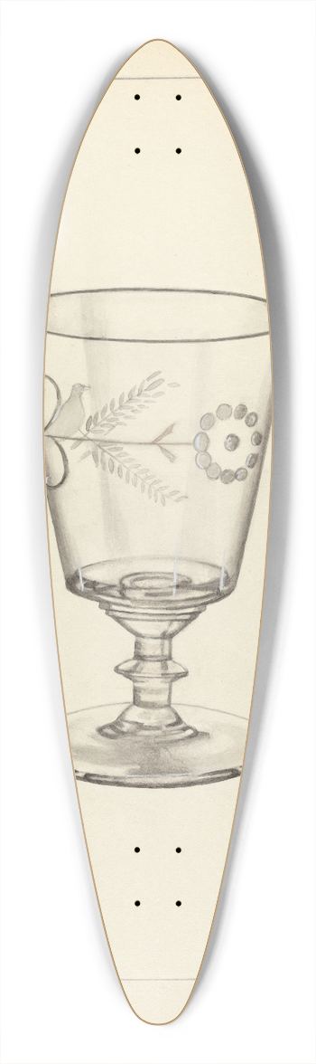 Margaret Knapp - Goblet 39.3 inch art pintail longboard deck