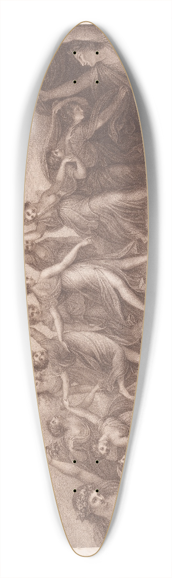 Maria Cosway - The Hours 39.3 inch art pintail longboard deck