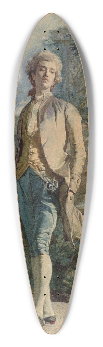 Mariano Fortuny Marsal - Il contino 39.3 inch art pintail longboard deck