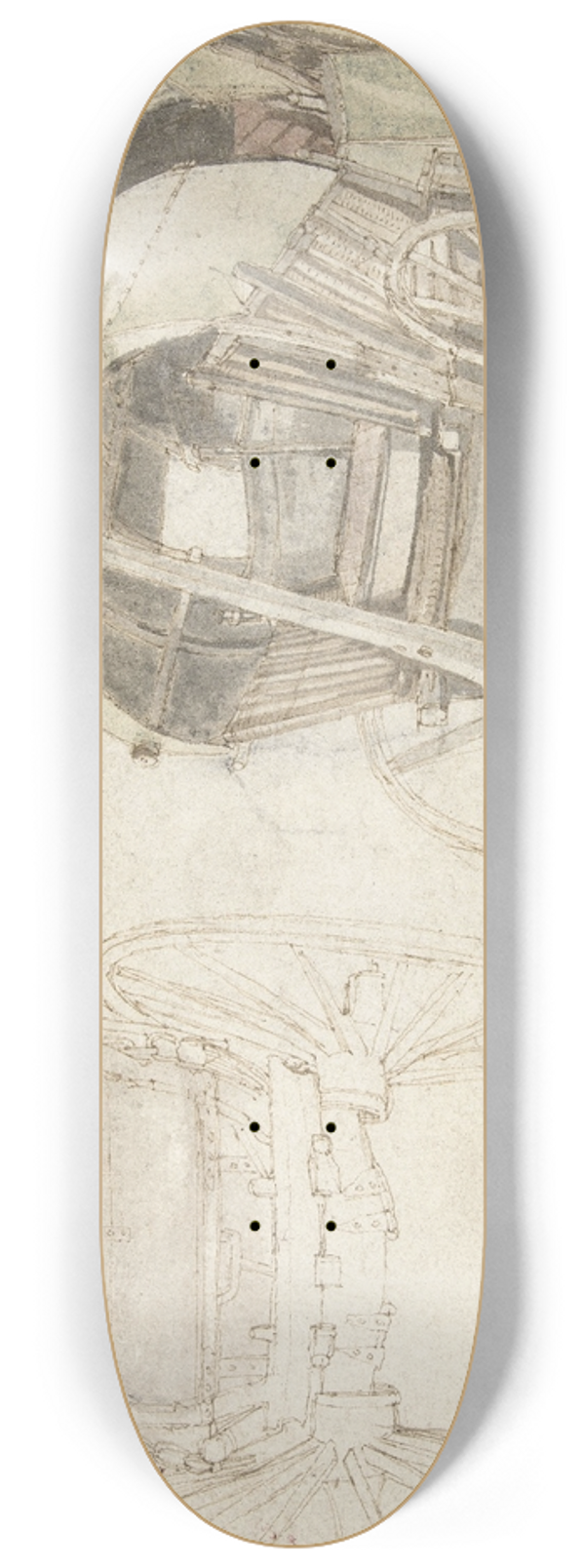 Gillis Neyts - Twee reiswagens 8.25 inch art skate deck